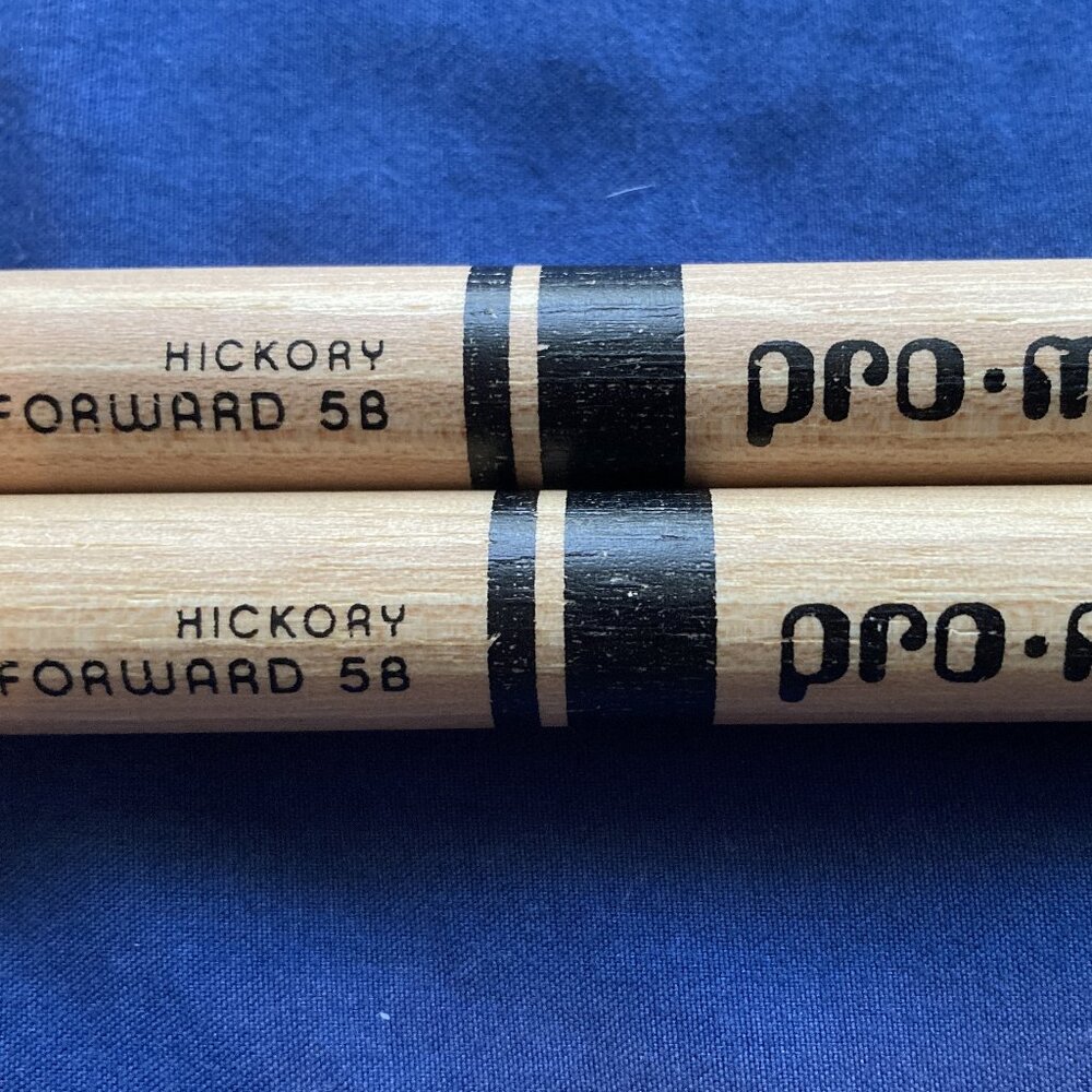 ProMark Classic Forward 5B Drumstick Lacquered Hickory Wood Tip TX5BW